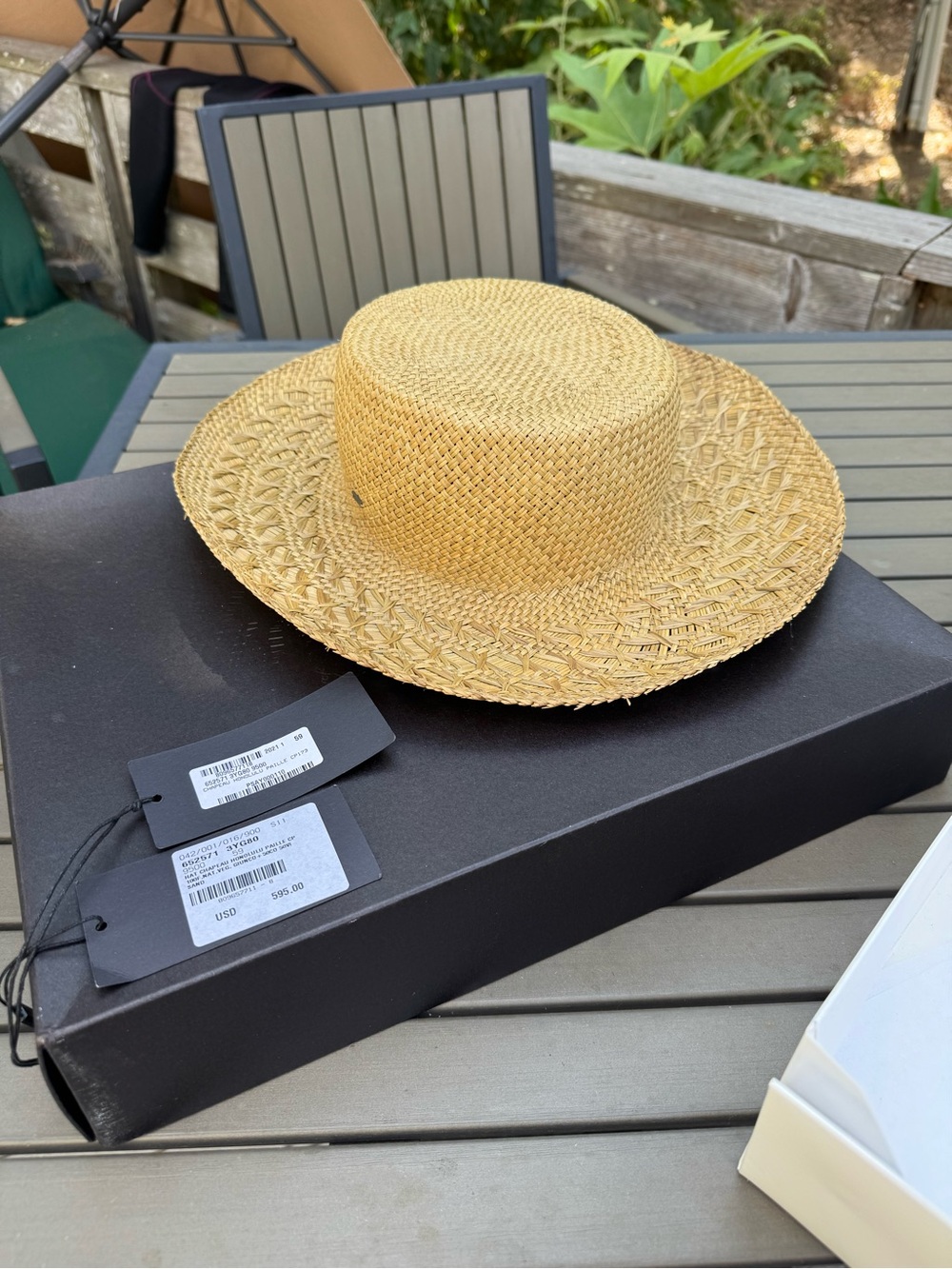 Saint Laurent Honolulu Natural Straw Hat